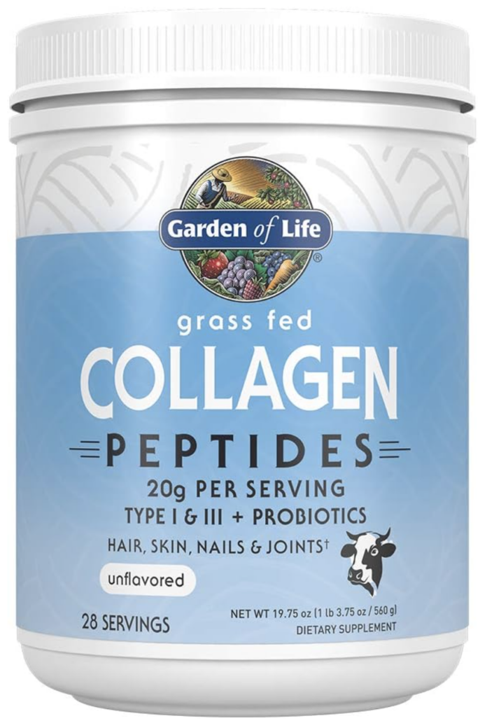Tub of garden of life collagen peptides